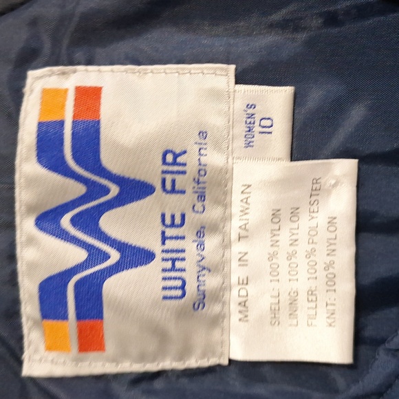 Vintage White Fir Sunnyvale, CA nylon adjustable ski snow pants - blue - 10 - Picture 2 of 10